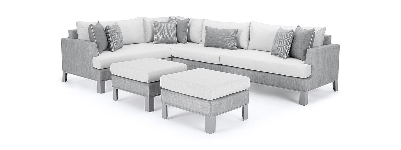 RST Brands - Portofino® Sling 6 Piece Sunbrella® Outdoor Sectional | OP-ALSS6M-PORIV