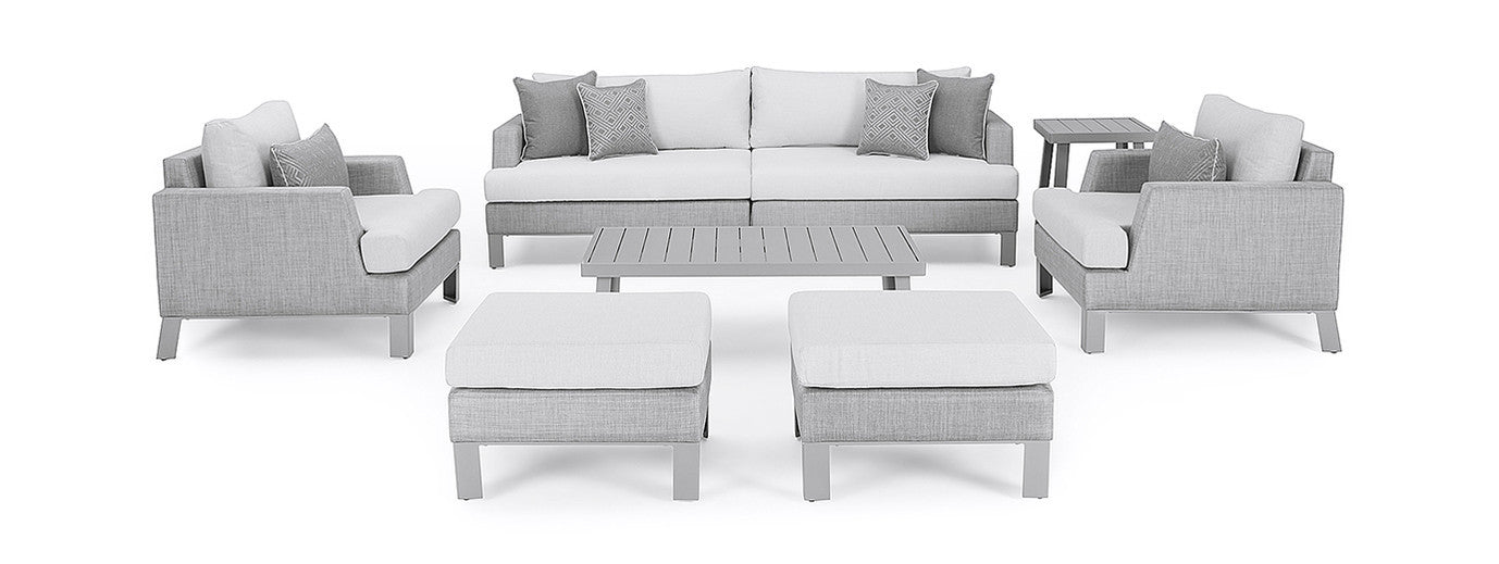 RST Brands - Portofino® Sling 8 Piece Sunbrella® Outdoor Deep Seating Set | OP-ALSS8-PORIV