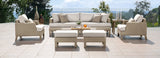 RST Brands - Portofino® Sling 8 Piece Sunbrella® Outdoor Deep Seating Set | OP-ALSS8-PORIV