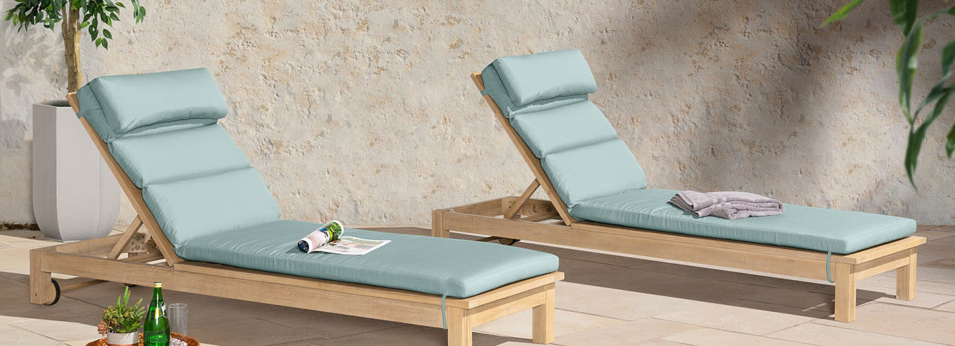 RST Brands - Kooper™ Set of 2 Sunbrella® Outdoor Chaise Lounges | OP-AWLS2-KPR