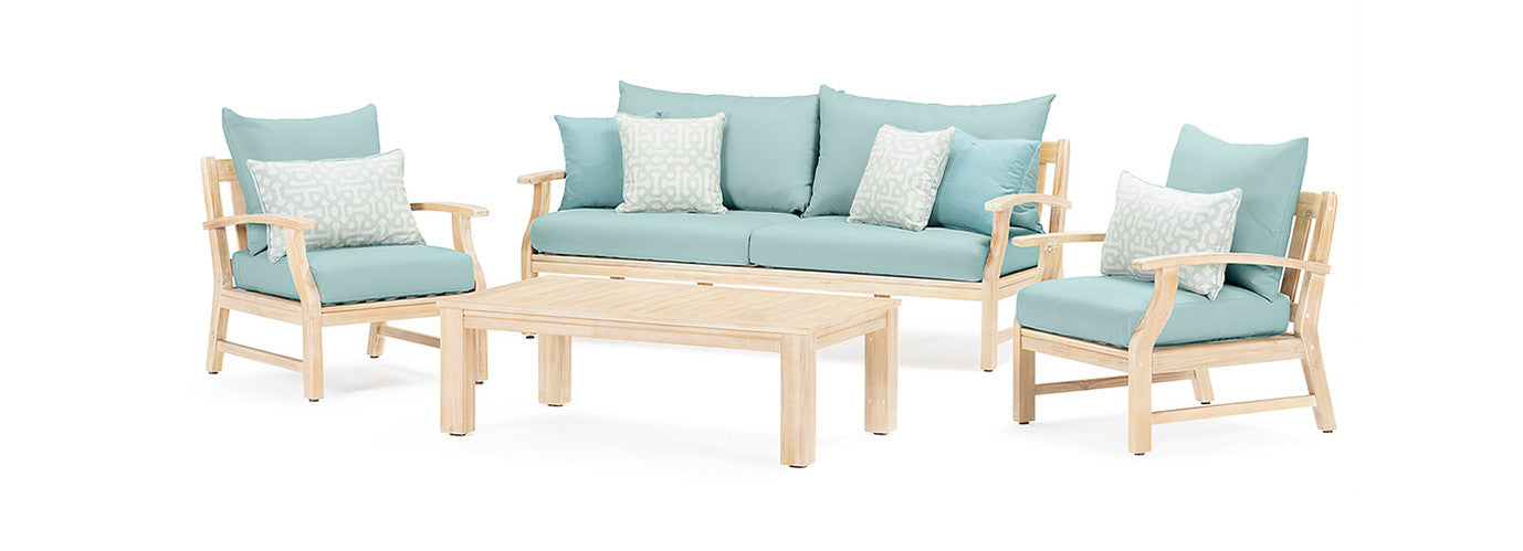 RST Brands - Kooper™ 4 Piece Sunbrella® Outdoor Sofa & Club Chair Set | OP-AWSS4-KPR