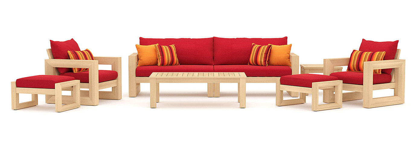 RST Brands - Benson™ 8 Piece Sunbrella® Outdoor Sofa & Club Chair Set
