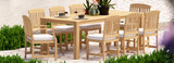 RST Brands - Kooper™ 9 Piece Sunbrella® Outdoor Dining Set | OP-AWTS9-KPR