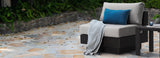 RST Brand - Portofino® Repose Sunbrella® Outdoor Armless Chair | OP-PEAC1-PORVII