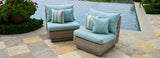 RST Brands - Cannes™ Set of 2 Sunbrella® Outdoor Armless Chairs | OP-PEAC2-CNS