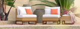 RST Brands - Mili™ Set of 2 Sunbrella® Outdoor Armless Chairs | OP-PEAC2-MIL