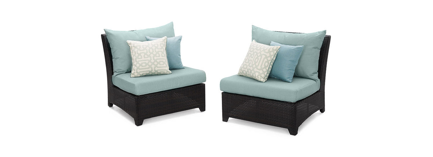 RST Brands - Deco™ Set of 2 Sunbrella® Outdoor Armless Chairs | OP-PEAC2