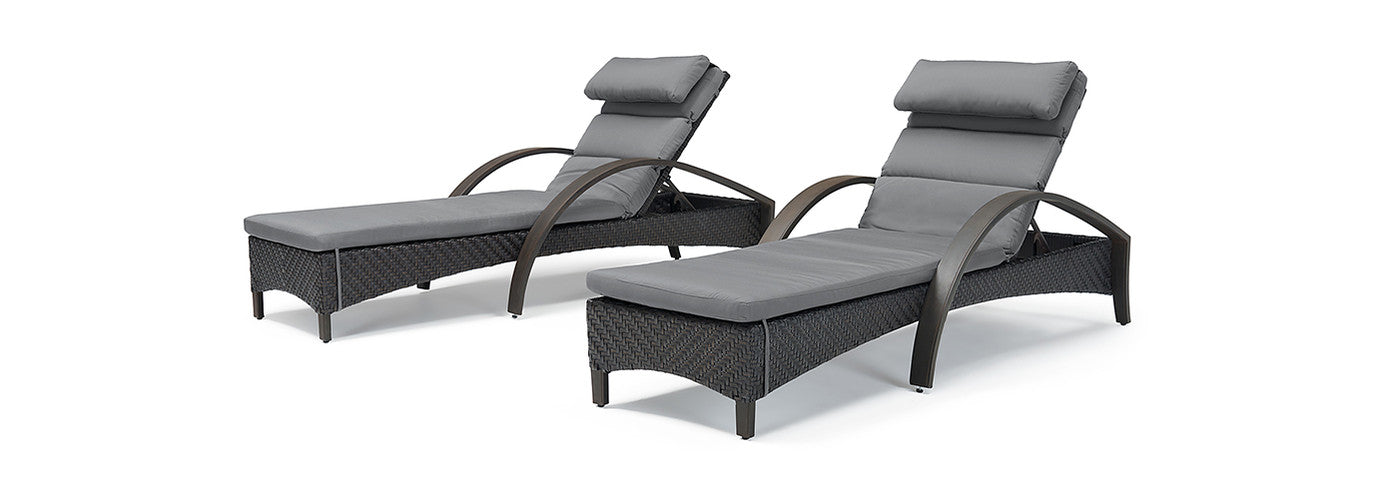 RST Brands - Barcelo™ Set of 2 Sunbrella® Outdoor Chaise Lounges | OP-PEAL-BAR-2E