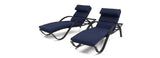 RST Brands - Deco™ Set of 2 Sunbrella® Outdoor Chaise Lounges | OP-PEAL-DEC-2E