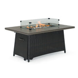 RST Brands - Portofino® Casual 50x32 Powder-coated Aluminum Fire Table | OP-PECFT5032-PORV