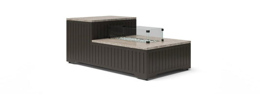 RST Brands - Portofino® Comfort 56x31 Stone Fire Pit Table | OP-PECFT5631-PORIII