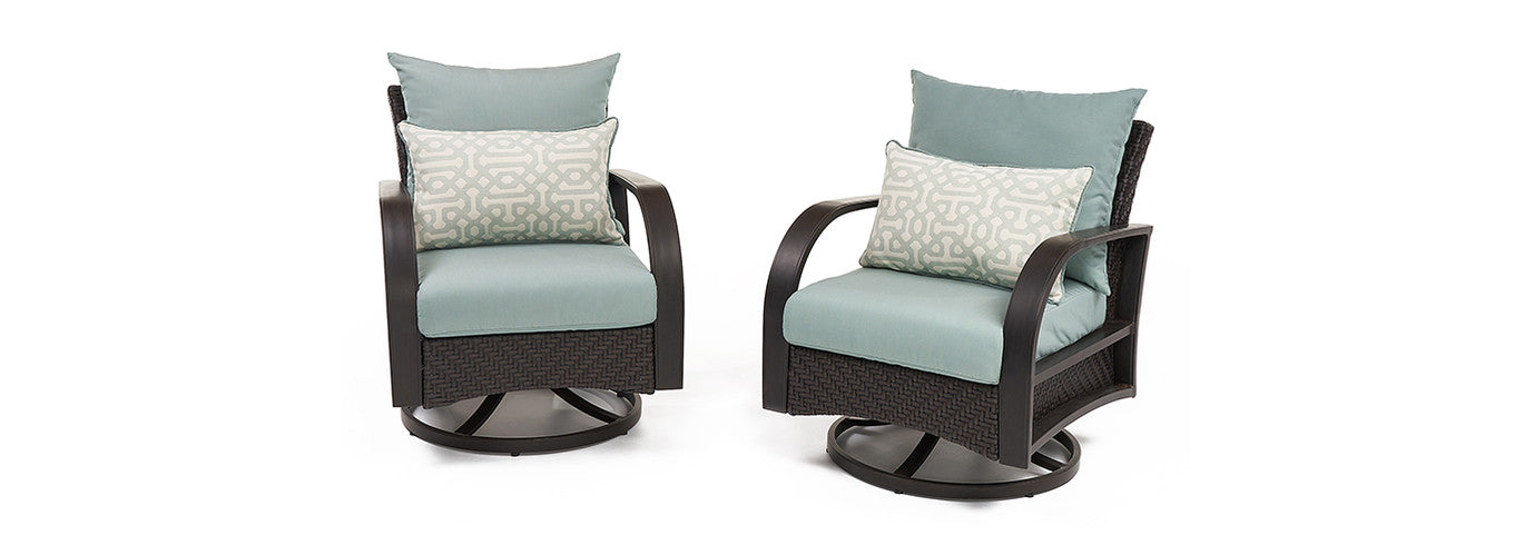 RST Brands - Barcelo™ Set of 2 Sunbrella® Outdoor Motion Club Chairs | OP-PECLB2M-BAR