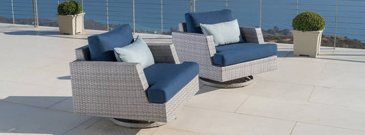 RST Brand - Portofino® Comfort Sunbrella® Outdoor Motion Club Chairs | OP-PECLB2M-PORII