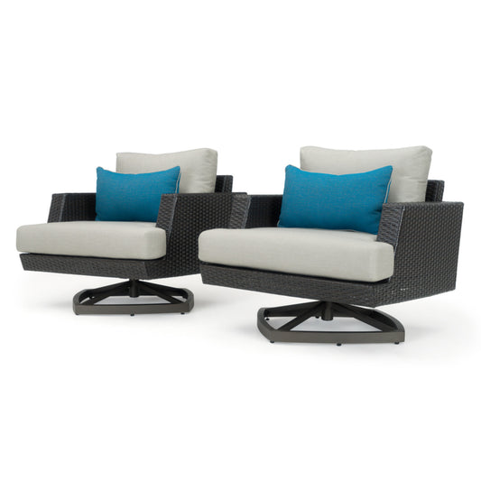 RST Brand - Portofino® Casual Sunbrella® Outdoor Motion Club Chairs | OP-PECLB2M-PORV