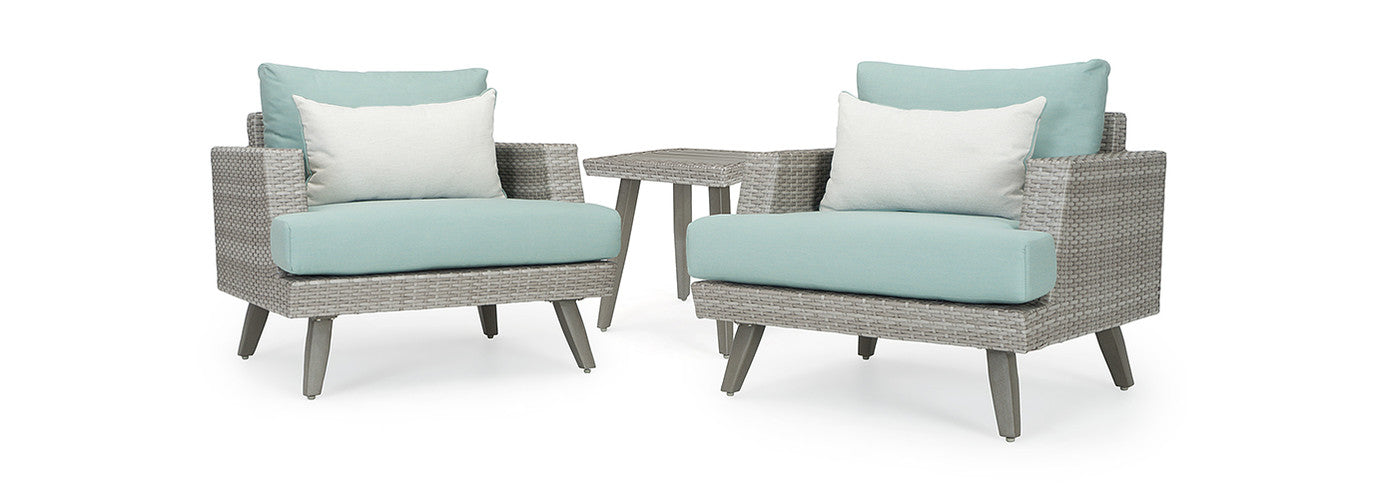 RST Brand - Portofino® Casual Sunbrella® Outdoor Club Chair & Side Table | OP-PECLB2T-PORV