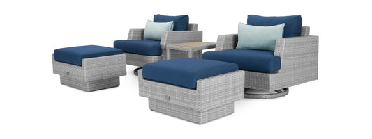 RST Brands - Portofino® Comfort 5 Piece Motion Wood Seating Set | OP-PECLB5MWT-PORIII