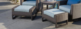 RST - Milea™ Set of 2 Sunbrella® Outdoor Ottomans - Mist Blue