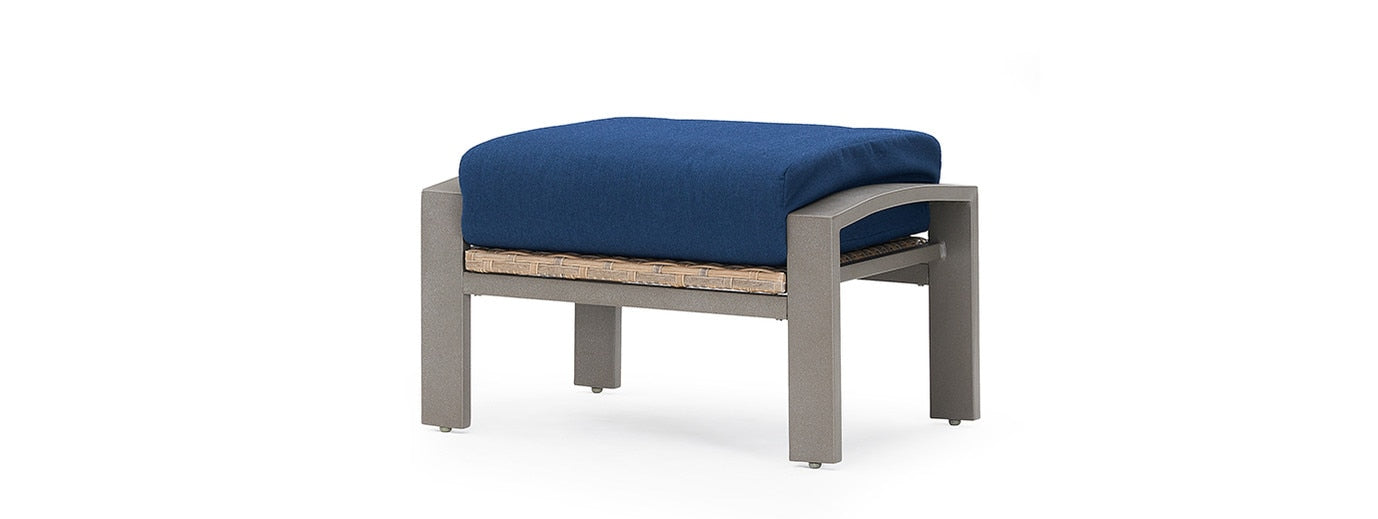 RST - Portofino® Repose Set of 2 Sunbrella® Outdoor Club Ottomans - Laguna Blue