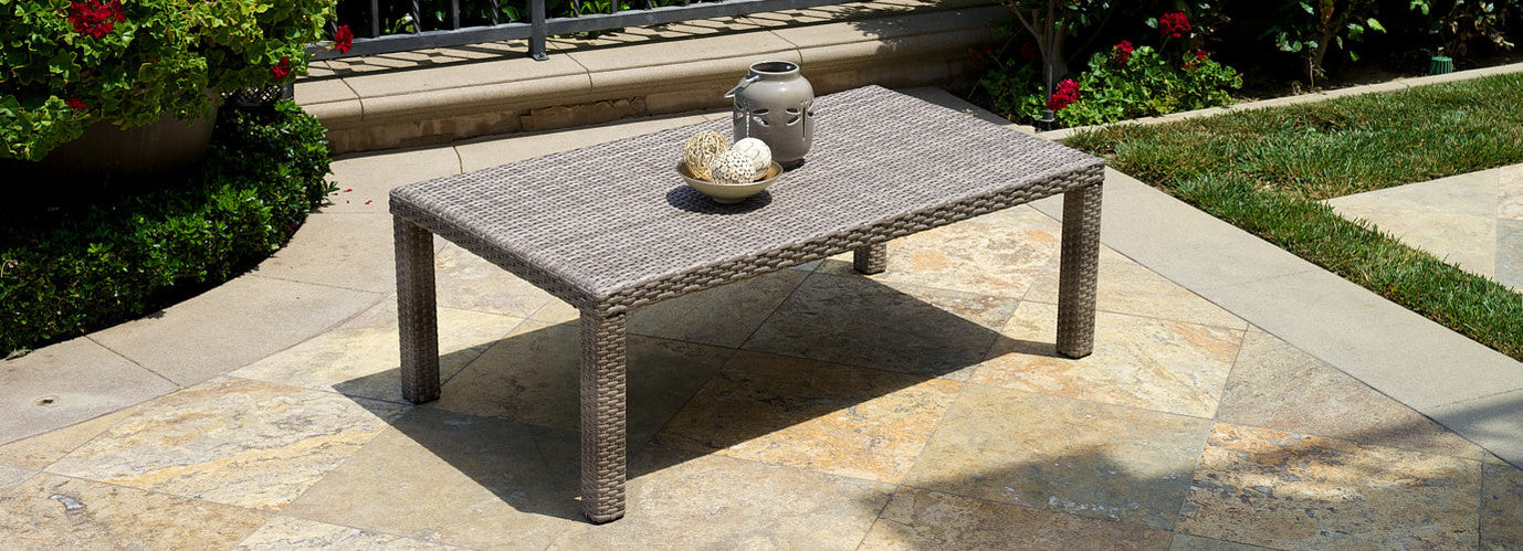 RST Brand - Cannes™ 26X46 Woven Coffee Table | OP-PECT2646-CNS