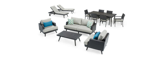 RST Brands - Portofino® Casual 13 Piece Sunbrella® Outdoor Estate Set | OP-PEEST13-PORV