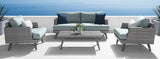 RST Brands - Portofino® Casual 4 Piece Sunbrella® Outdoor Love Seat Group | OP-PESCSG4-PORV