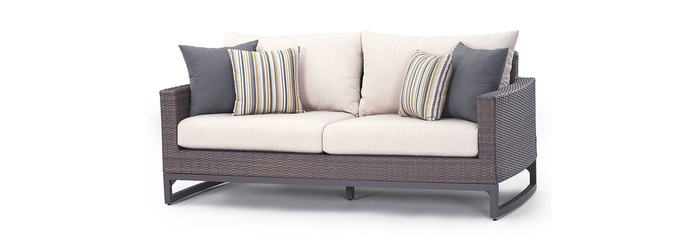 RST Brands - Milea™ 4 Piece Sunbrella® Outdoor Motion Seating Set | OP-PESS4M-MIL