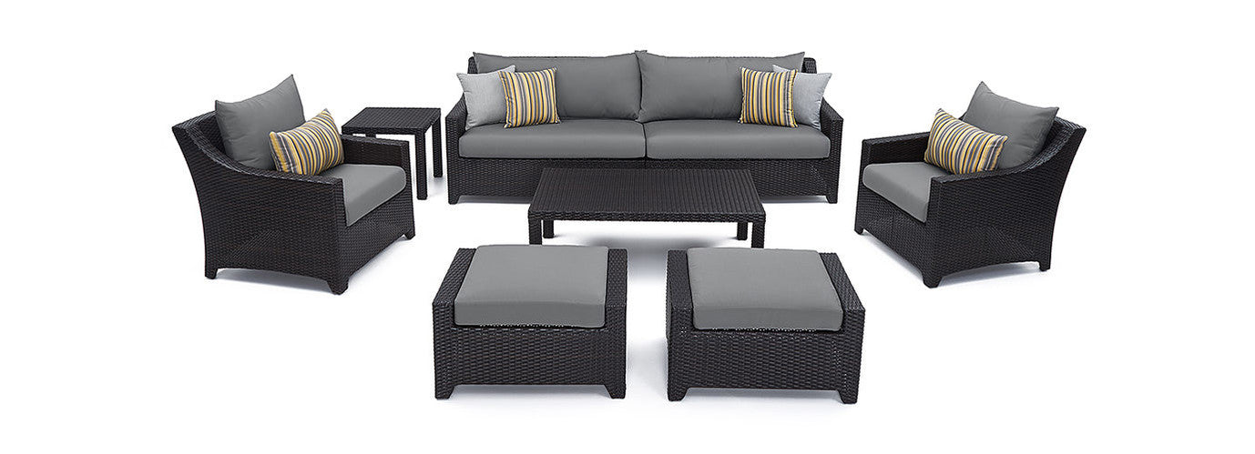 RST Brands - Deco™ 8 Piece Sunbrella® Outdoor Sofa & Club Chair Set | OP-PESS7