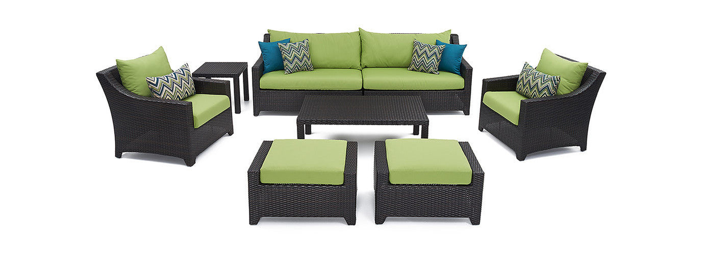 RST Brands - Deco™ 8 Piece Sunbrella® Outdoor Sofa & Club Chair Set | OP-PESS7