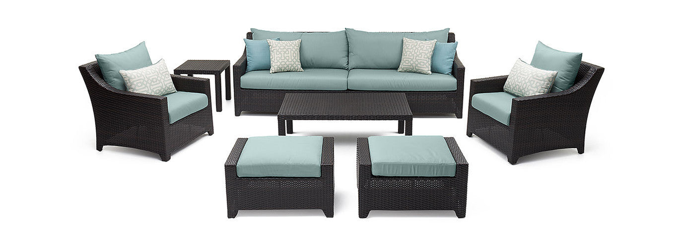 RST Brands - Deco™ 8 Piece Sunbrella® Outdoor Sofa & Club Chair Set | OP-PESS7