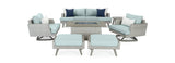 RST Brands - Portofino® Casual 7 Piece Sunbrella® Outdoor Motion Fire Seating Set | OP-PESS7MFT-PORV