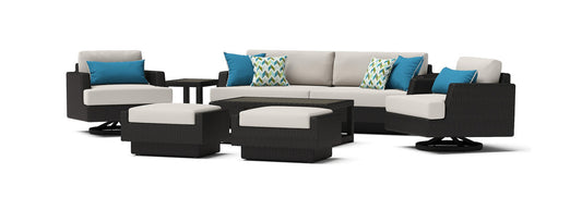 RST Brands - Portofino® Comfort 7 Piece Sunbrella® Outdoor Motion Seating Set