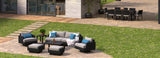RST Brands - Portofino® Repose 17 Piece Sunbrella® Outdoor Motion Wood Estate Set | OP-PSEST17M-PORVII