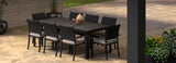 RST Brands - Portofino® Repose 17 Piece Sunbrella® Outdoor Motion Wood Estate Set | OP-PSEST17M-PORVII