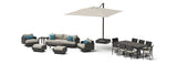 RST Brand - Portofino® Repose 18 Piece Sunbrella® Outdoor Motion Wood Estate Set