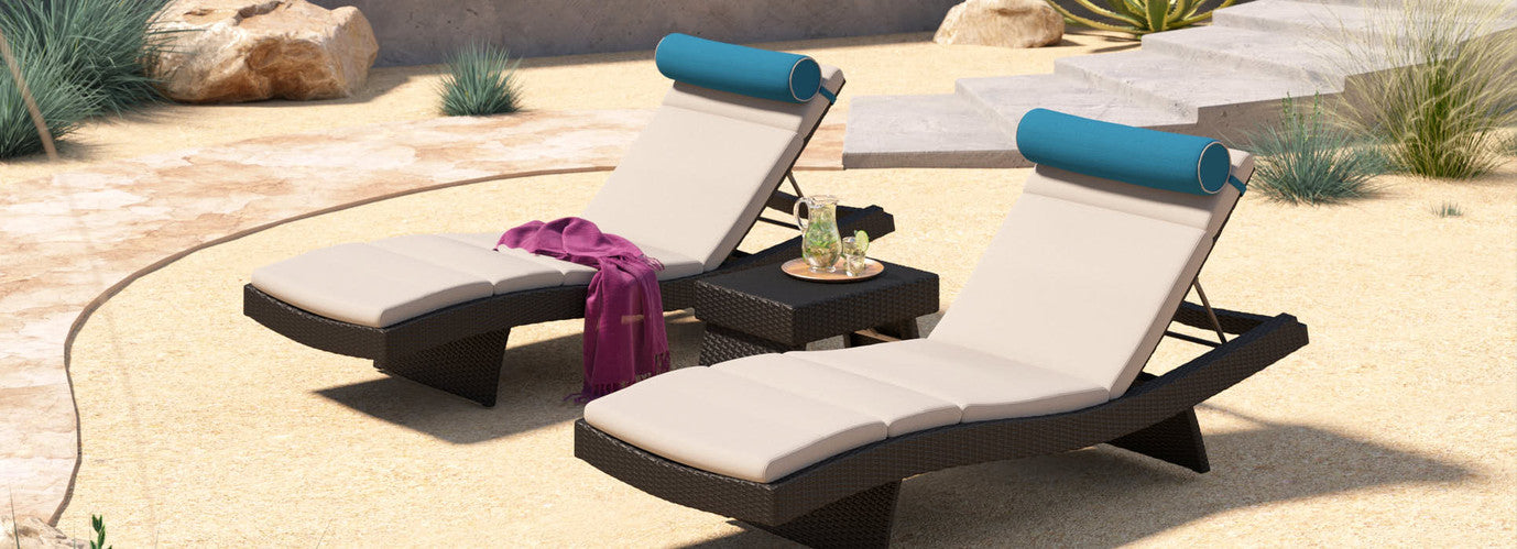 RST Brands - Portofino® Comfort 19 Piece Sunbrella® Outdoor Motion Wood Estate Set | OP-PSEST19M-PORIII