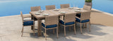 RST Brands - Portofino® Repose 9 Piece Sunbrella® Outdoor Dining Set - OP-PSTS9-PORVII