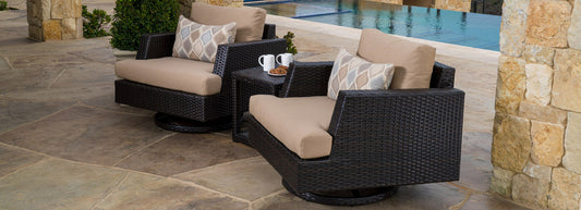 RST Brands - Portofino® Comfort 3 Piece Club Chair Furniture Cover Set