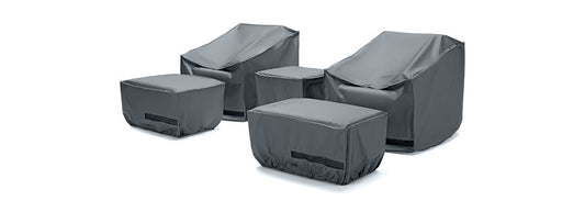 RST Brands - Capri™ 5 Piece Club Chair & Ottoman Furniture Cover Set