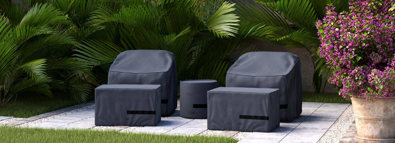 RST Brands - Venetia 5 Piece Club Chair Furniture Cover Set