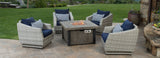 RST Brands - Cannes™ 5 Piece Fire Chat Furniture Cover Set | OP-SCCLB5FT-CNS-K