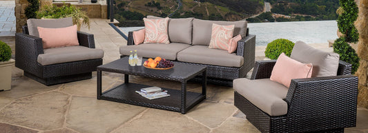 RST Brands - Portofino® Comfort 4 Piece Loveseat Furniture Cover Set