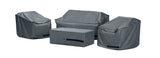 RST Brands - Portofino® Affinity 4 Piece Loveseat Group Furniture Cover Set