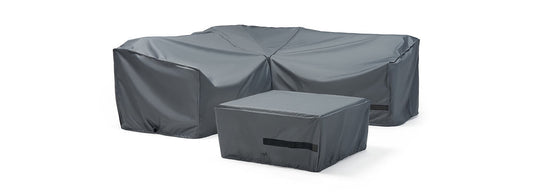 RST Brands - Cannes™ 4 Piece Sectional and Table Furniture Cover Set