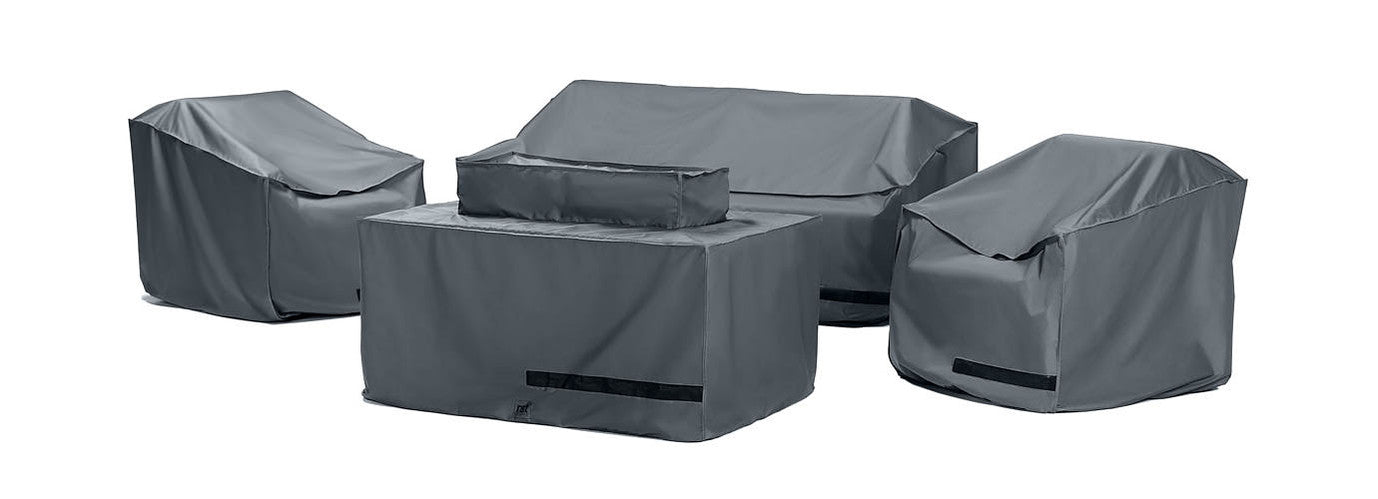 RST Brands - Vistano® 4 Piece Fire Conversation Seating Furniture Cover Set