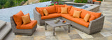 RST Brands - Cannes™ 6 Piece Sectional and Table Furniture Cover Set