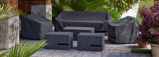 RST Brands - Portofino® Repose 6pc Club Seating Deluxe Furniture Covers
