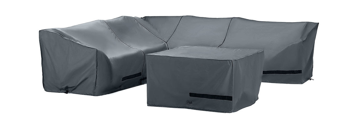 RST Brands - Portofino® Comfort 6 Piece Sectional Fire Seating Furniture Cover Set