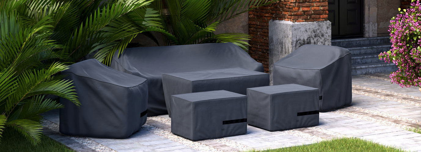 RST Brands - Venetia 6 Piece Motion Fire Seating Furniture Cover Set
