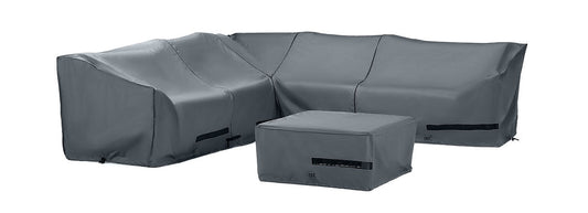 RST Brands - Portofino® Comfort 6 Piece Stone Sectional  Furniture Cover Set