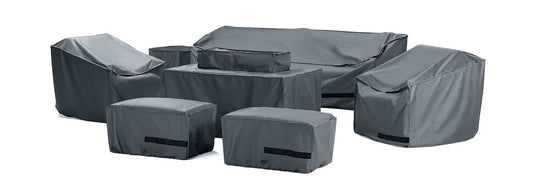 RST Brands - Portofino® Comfort 8 Piece Motion Fire Seating Furniture Cover Set
